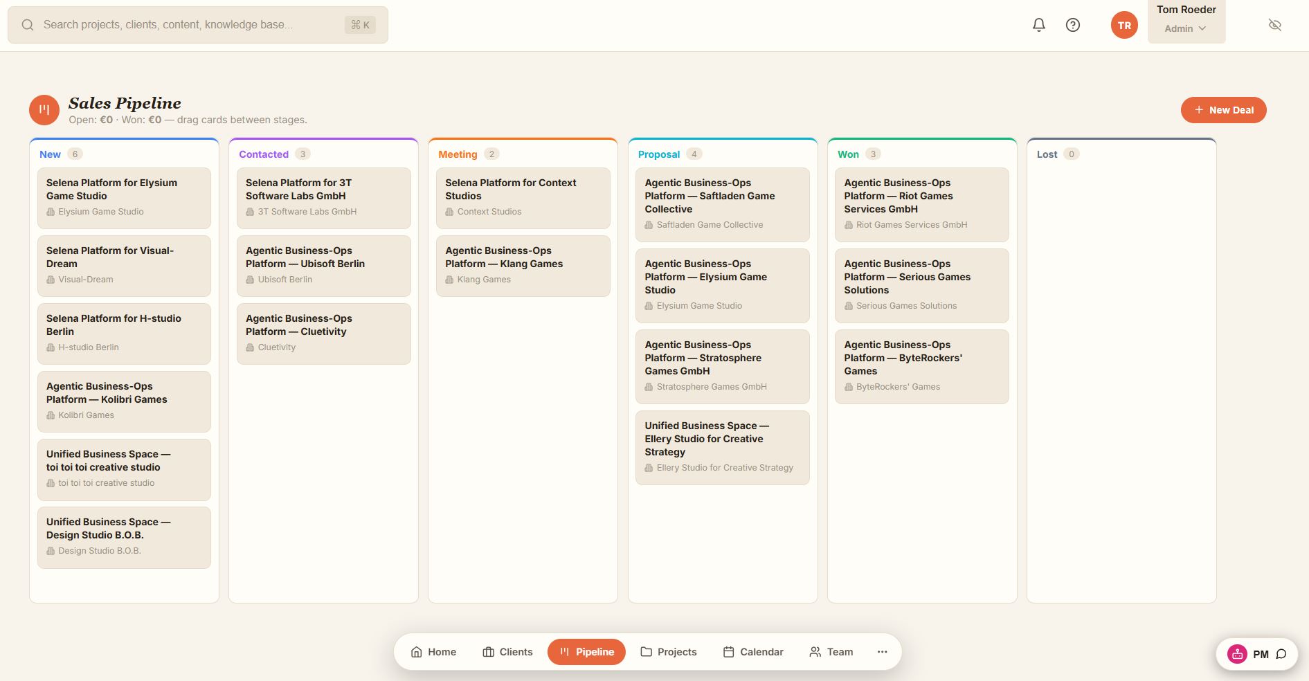 CRM pipeline